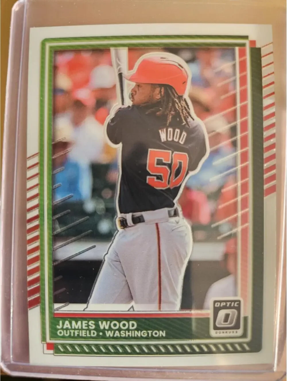 James Wood (RC)- 2025 Panini OPTIC insert Rookie Card- #41- Nationals- RAW Mint